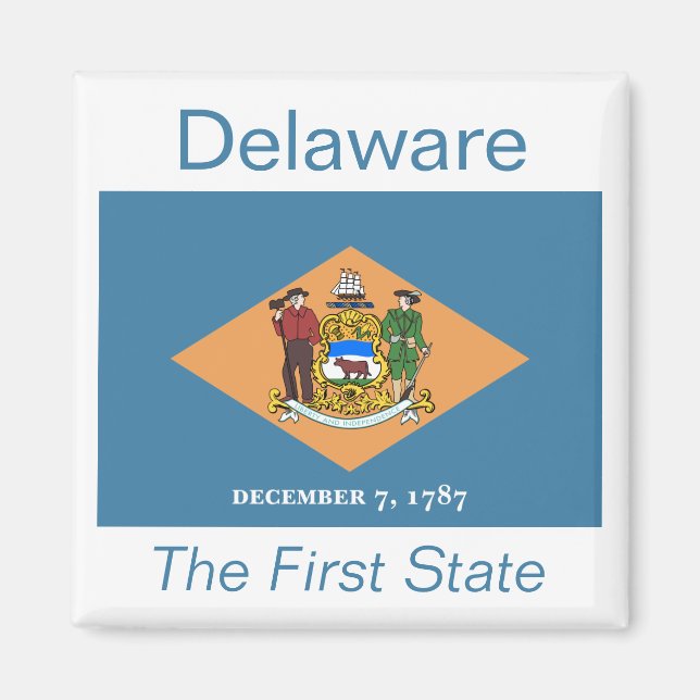 Magnet d'indicateur du Delaware (Devant)