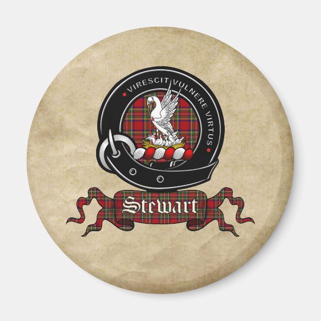 Magnet d'insignes de Stewart Clan (Devant)