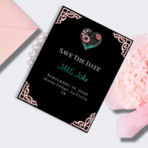 Magnet d'invitation de mariage "Sauvez la date"