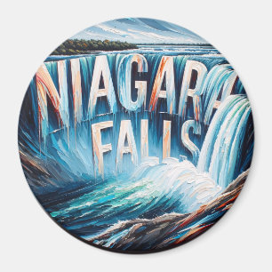 Magnet d'oeuvres acryliques de Niagara Falls