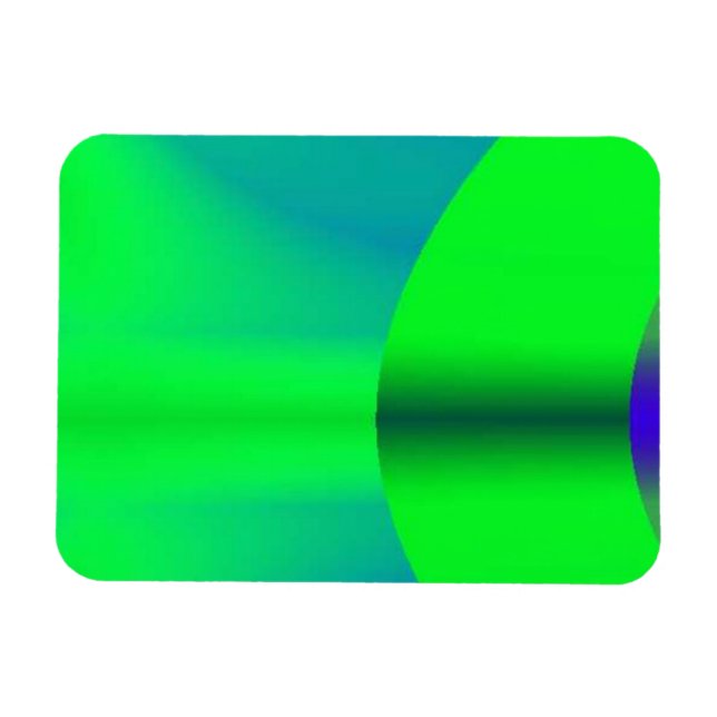 Magnet d'ombre vert néon (Horizontal)