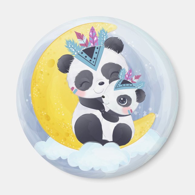 Magnet d'ours de Panda mignonne (Devant)