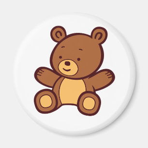 Magnet d'ours en peluche
