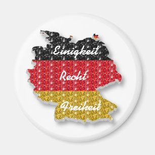 Magnet drapeau allemand Einigkeit Recht Freiheit
