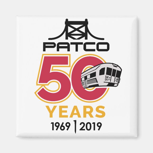 Magnet du 50e anniversaire de PATCO (Devant)