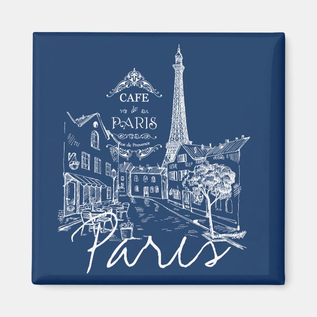 Magnet du café parisien (Devant)