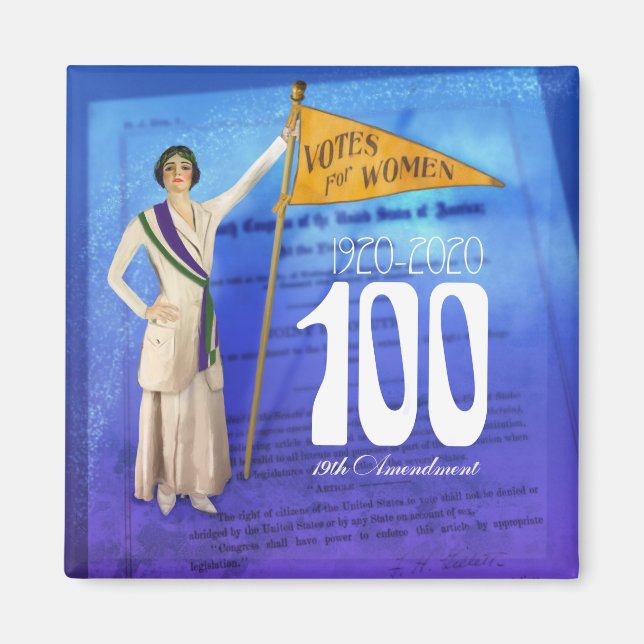 Magnet du centenaire du suffrage féminin (Devant)