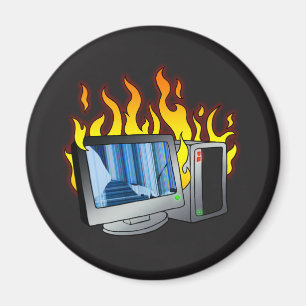 Magnet du cercle d'incendie de l'ordinateur
