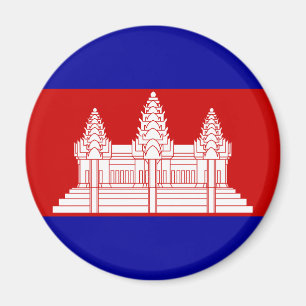 Magnet du drapeau cambodgien