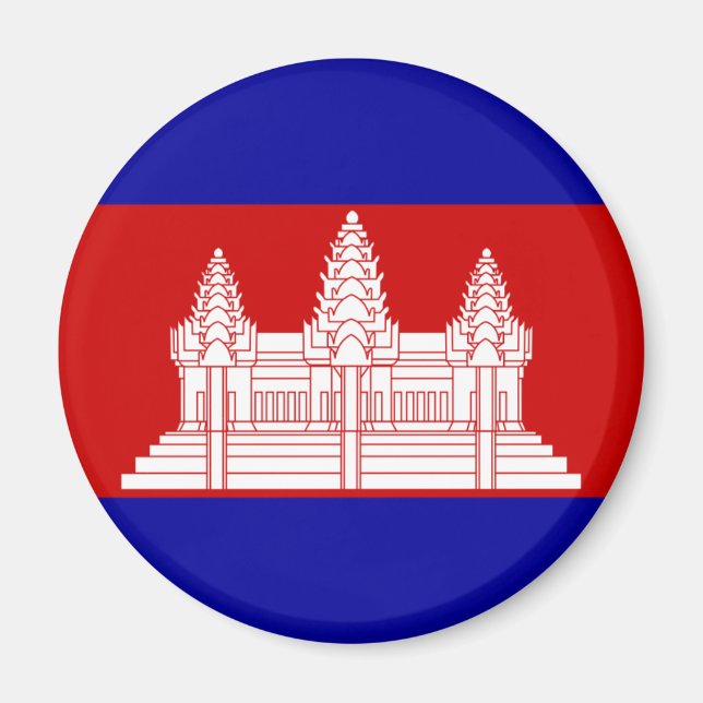 Magnet du drapeau cambodgien (Devant)