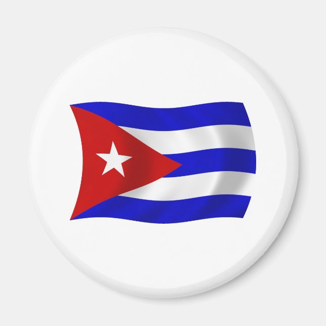 Magnet du drapeau de Cuba (Devant)