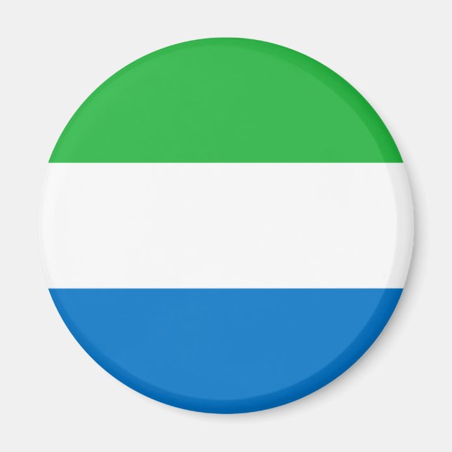 Magnet du drapeau de la Sierra Leone (Devant)