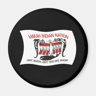 Magnet du drapeau de la tribu Makah