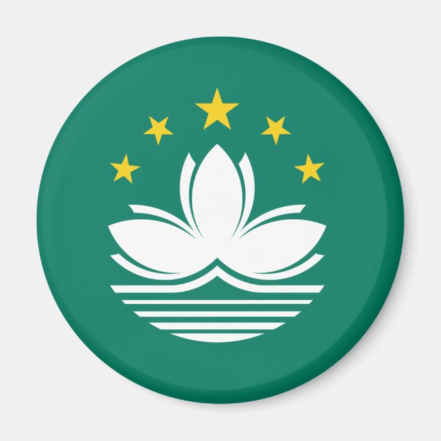 Magnet du drapeau de Macau (Devant)