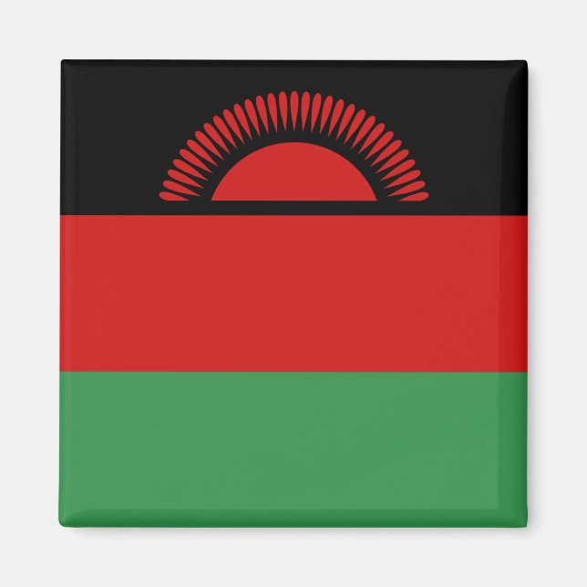 Magnet du drapeau du Malawi (Devant)