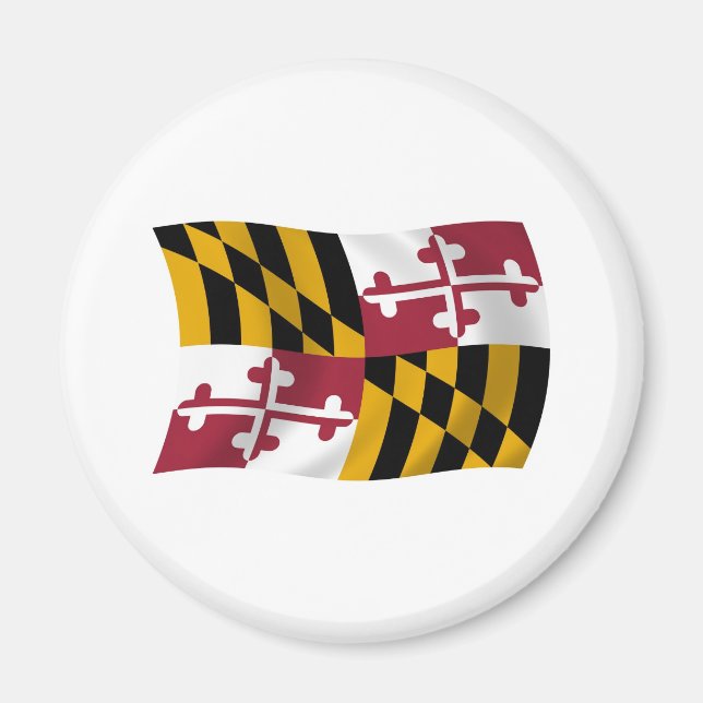 Magnet du drapeau du Maryland (Devant)