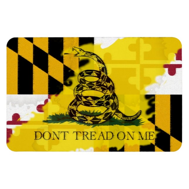Magnet du drapeau du Maryland Gadsden (Horizontal)