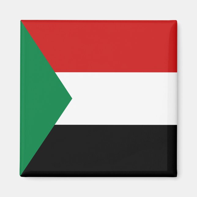 Magnet du drapeau du Soudan (Devant)