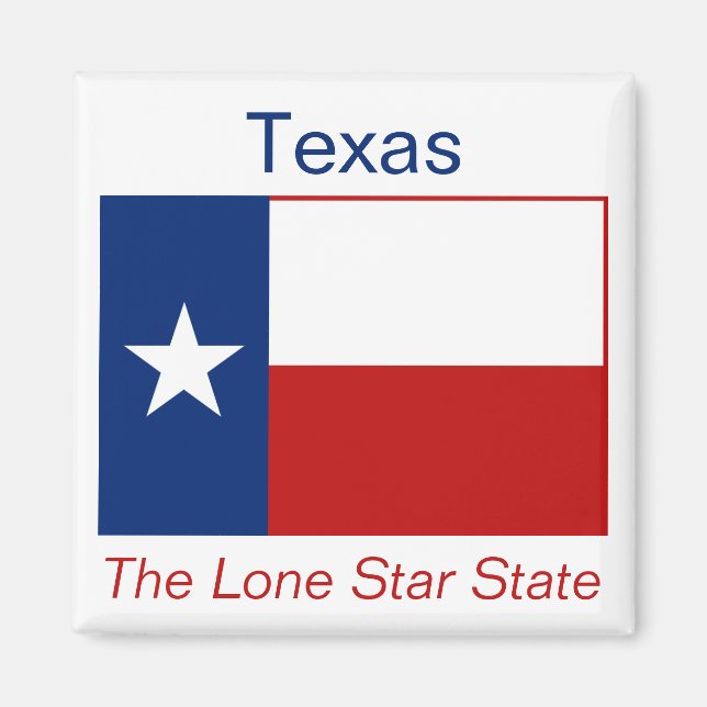 Magnet du drapeau du Texas (Devant)