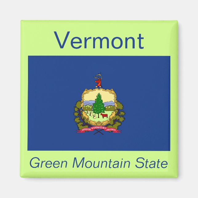 Magnet du drapeau du Vermont (Devant)