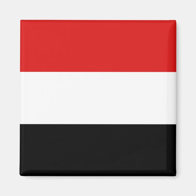 Magnet du drapeau du Yémen (Devant)