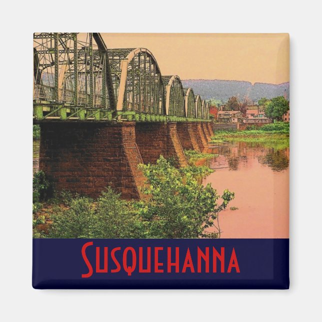 Magnet du fleuve Susquehanna (Devant)