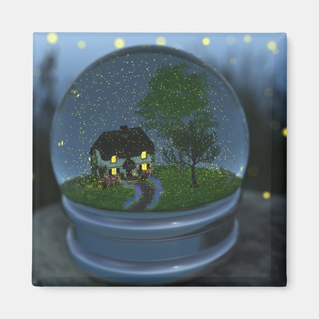 Magnet du globe de lucioles (Devant)