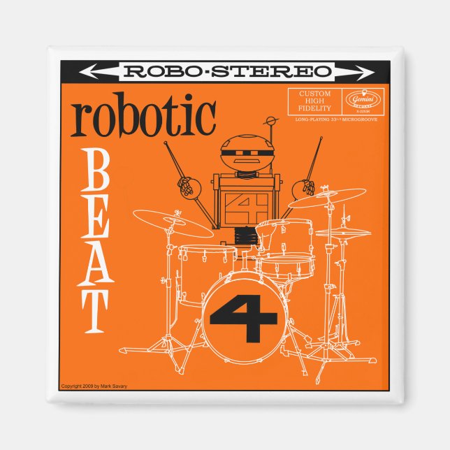 Magnet du lac d'automne "ROBOTIC BEAT LP" (Devant)