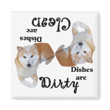 Magnet du lave-vaisselle Shiba Inu