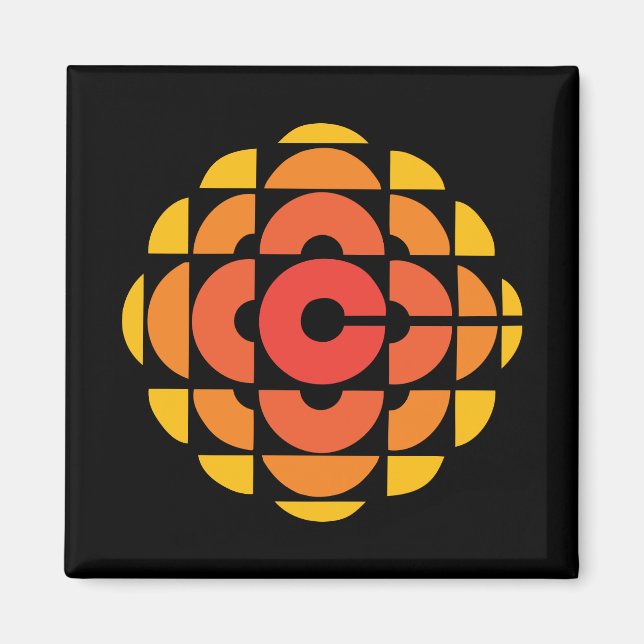 Magnet du logo de la CBC 1974 (Devant)