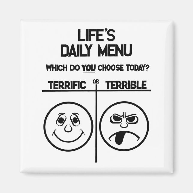 Magnet du menu quotidien (Devant)