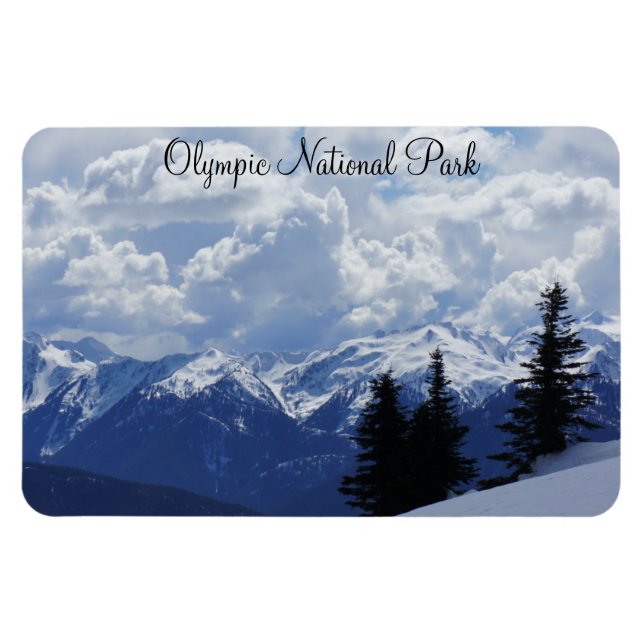 Magnet du parc national olympique 4"x6" (Horizontal)