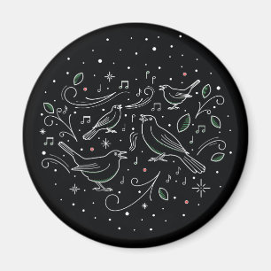 Magnet du quatrième jour de Noël
