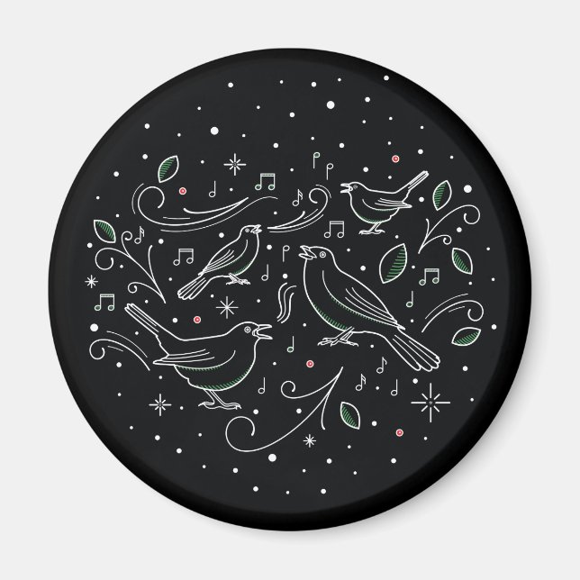 Magnet du quatrième jour de Noël (Devant)