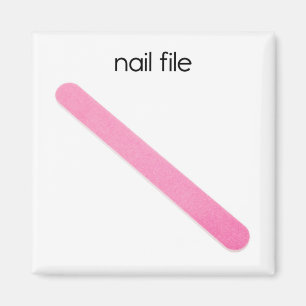 Magnet du réfrigérateur de fichier à ongles