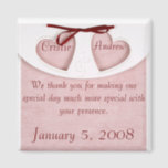 Magnet Elegant Wedding Favour- Personalize it!<br><div class="desc">Wedding Favours for wedding guests,  are common place. Instead of the usual — a tulle bag filled with candy-covered almonds,  picture frames,  candles,  custom chocolate candies,  etc. —please consider this elegant magnet. Your guest will remember you and your wedding as very special indeed.</div>