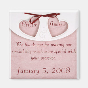 Magnet Elegant Wedding Favour- Personalize it!