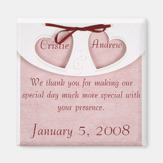 Magnet Elegant Wedding Favour- Personalize it!