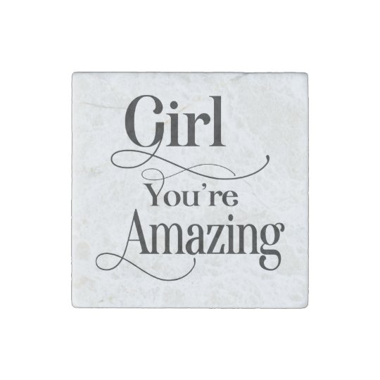 Magnet En Pierre Fille Tu Es Extraordinaire Citant Zazzle Ca