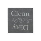 Rustique Vintage propre / sale lave-vaisselle Cuis