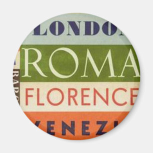 Magnet Étiquette de voyage