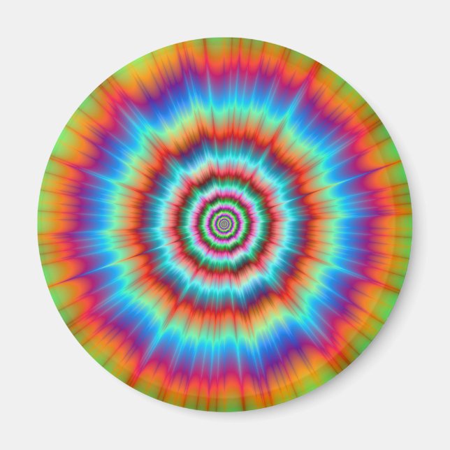 Magnet  Explosion in Blue and Orange (Front)