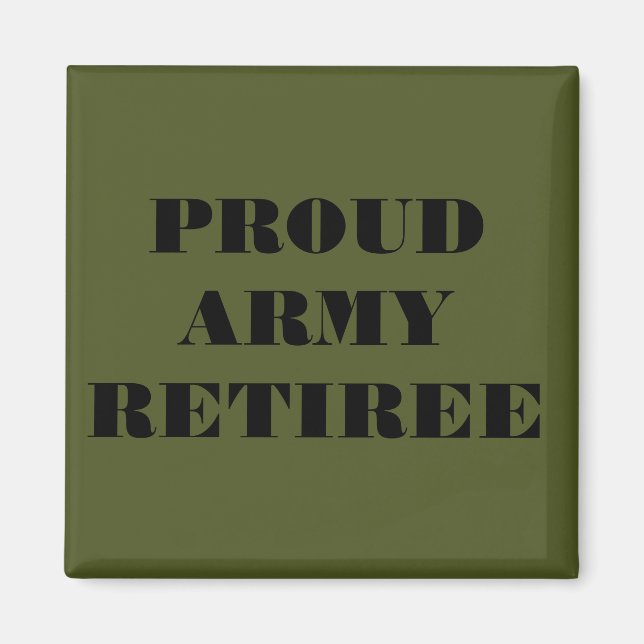 Magnet Fière retraite de l'armée (Devant)