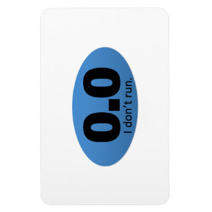 Magnet Flexible 0,0 Je ne cours pas