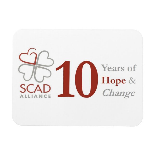Magnet Flexible 10 ans Anniversaire Aimant SCAD Alliance (Horizontal)