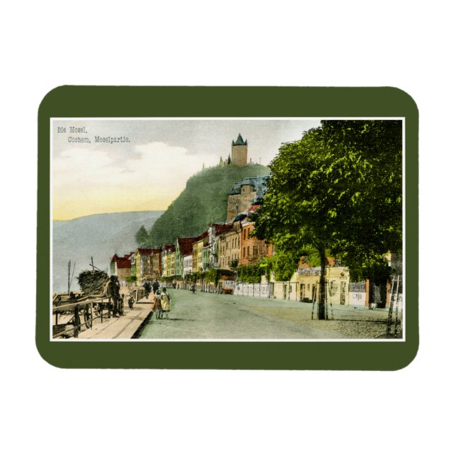 Magnet Flexible 1900 Cochem Mosel Moselle River Allemagne (Horizontal)