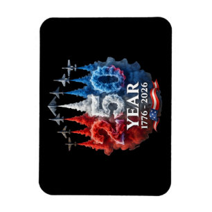 Magnet Flexible 250 Ans Américain 250e USA Patriotique 4 juillet
