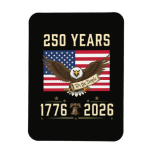 Magnet Flexible 250 Ans d'Héritage Américain 1776 2026