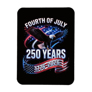 Magnet Flexible 250e anniversaire États-Unis 1776-2026 Patriotique
