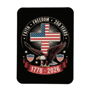 Magnet Flexible 250e anniversaire USA Foi Liberté 4 juillet